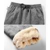 imageZITY Mens Thick Fleece Winter Pants Heavyweight Warm Sherpa Lined Athletic Jogger Sweatpants with Pockets003grayribbed Cuff