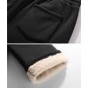 imageZITY Mens Thick Fleece Winter Pants Heavyweight Warm Sherpa Lined Athletic Jogger Sweatpants with Pockets006blackstraight Cuff
