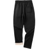 imageZITY Mens Thick Fleece Winter Pants Heavyweight Warm Sherpa Lined Athletic Jogger Sweatpants with Pockets006blackstraight Cuff