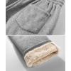 imageZITY Mens Thick Fleece Winter Pants Heavyweight Warm Sherpa Lined Athletic Jogger Sweatpants with Pockets006graystraight Cuff