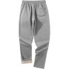 imageZITY Mens Thick Fleece Winter Pants Heavyweight Warm Sherpa Lined Athletic Jogger Sweatpants with Pockets006graystraight Cuff