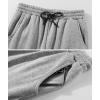 imageZITY Mens Thick Fleece Winter Pants Heavyweight Warm Sherpa Lined Athletic Jogger Sweatpants with Pockets006graystraight Cuff