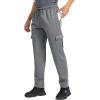 imageZITY Mens Thick Fleece Winter Pants Heavyweight Warm Sherpa Lined Athletic Jogger Sweatpants with Pockets021graystraight Cuff