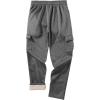 imageZITY Mens Thick Fleece Winter Pants Heavyweight Warm Sherpa Lined Athletic Jogger Sweatpants with Pockets021graystraight Cuff