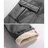 imageZITY Mens Thick Fleece Winter Pants Heavyweight Warm Sherpa Lined Athletic Jogger Sweatpants with Pockets021graystraight Cuff