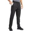 imageZITY Mens Thick Fleece Winter Pants Heavyweight Warm Sherpa Lined Athletic Jogger Sweatpants with PocketsBlack