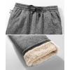 imageZITY Mens Thick Fleece Winter Pants Heavyweight Warm Sherpa Lined Athletic Jogger Sweatpants with PocketsGray