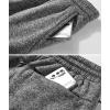 imageZITY Mens Thick Fleece Winter Pants Heavyweight Warm Sherpa Lined Athletic Jogger Sweatpants with PocketsGray