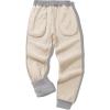 imageZITY Mens Thick Fleece Winter Pants Heavyweight Warm Sherpa Lined Athletic Jogger Sweatpants with PocketsLight Gray