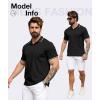 imageZITY 3 Pack Men Polo Shirts Short Sleeve with Pocket Sport Wicking Shirts for Men Casual Athletic Collared TShirtsBlack Black Black