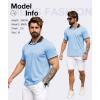 imageZITY 3 Pack Men Polo Shirts Short Sleeve with Pocket Sport Wicking Shirts for Men Casual Athletic Collared TShirtsGrey Moonblue Blue