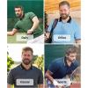 imageZITY 3 Pack Men Polo Shirts Short Sleeve with Pocket Sport Wicking Shirts for Men Casual Athletic Collared TShirtsGrey Navy Duckblue