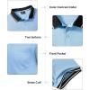 imageZITY 3 Pack Men Polo Shirts Short Sleeve with Pocket Sport Wicking Shirts for Men Casual Athletic Collared TShirtsNavy Duckblue Blue