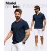 imageZITY 3 Pack Men Polo Shirts Short Sleeve with Pocket Sport Wicking Shirts for Men Casual Athletic Collared TShirtsNavy Green Winered