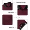 imageZITY 3 Pack Men Polo Shirts Short Sleeve with Pocket Sport Wicking Shirts for Men Casual Athletic Collared TShirtsOrange Yelleow Red
