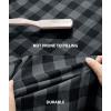 imageZITY 3 Pack Mens Flannel Hoodie Shirts Long Sleeve Casual Vintage Button Down Plaid Shirt Jacket with PocketDeepbluebeige Navy White
