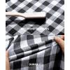 imageZITY 3 Pack Mens Flannel Hoodie Shirts Long Sleeve Casual Vintage Button Down Plaid Shirt Jacket with PocketGreen Orange Whiteblack