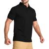 imageZITY 3 Pack Mens Polo Shirts Short Sleeve Golf MoistureWicking Shirts for MenBlack White Grey