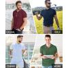 imageZITY 3 Pack Mens Polo Shirts Short Sleeve Golf MoistureWicking Shirts for MenWhite Blue Winered
