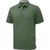 imageZITY 3 Pack Polo Shirts for Men Short Sleeve Moisture Wicking T Shirt Business Casual Mens Golf Shirts Collared TShirtsBlack Grey Green