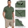 imageZITY 3 Pack Polo Shirts for Men Short Sleeve Moisture Wicking T Shirt Business Casual Mens Golf Shirts Collared TShirtsBlack Grey Green