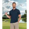 imageZITY 3 Pack Polo Shirts for Men Short Sleeve Moisture Wicking T Shirt Business Casual Mens Golf Shirts Collared TShirtsBlack Grey Navy