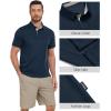 imageZITY 3 Pack Polo Shirts for Men Short Sleeve Moisture Wicking T Shirt Business Casual Mens Golf Shirts Collared TShirtsBlack Grey Navy
