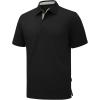 imageZITY 3 Pack Polo Shirts for Men Short Sleeve Moisture Wicking T Shirt Business Casual Mens Golf Shirts Collared TShirtsBlack Grey Royal