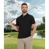 imageZITY 3 Pack Polo Shirts for Men Short Sleeve Moisture Wicking T Shirt Business Casual Mens Golf Shirts Collared TShirtsBlack Grey Royal