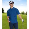 imageZITY 4 Pack Mens Polo Shirt Short Sleeve Athletic Performance Tactical Shirts for Men Outdoor Sport Work TShirtBlack Grey Green Blue