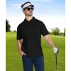 imageZITY 4 Pack Mens Polo Shirt Short Sleeve Athletic Performance Tactical Shirts for Men Outdoor Sport Work TShirtBlack Navy Blue Teal Blue