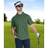imageZITY 4 Pack Mens Polo Shirt Short Sleeve Athletic Performance Tactical Shirts for Men Outdoor Sport Work TShirtWhite Black Green Red