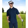 imageZITY 4 Pack Mens Polo Shirt Short Sleeve Athletic Performance Tactical Shirts for Men Outdoor Sport Work TShirtWhite Black Navy Teal Blue