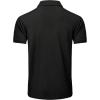 imageZITY 5 Pack Tactical Polo Shirts for Men Golf Shirt Short Sleeve Athletic Performance Moisture Wicking Work Outdoor TshirtsBlack