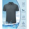 imageZITY 5 Pack Tactical Polo Shirts for Men Golf Shirt Short Sleeve Athletic Performance Moisture Wicking Work Outdoor TshirtsBlack Gray Wine Navy Darktealblue
