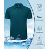 imageZITY 5 Pack Tactical Polo Shirts for Men Golf Shirt Short Sleeve Athletic Performance Moisture Wicking Work Outdoor TshirtsBlack Grey Navy Blue Teal