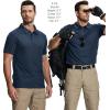 imageZITY 5 Pack Tactical Polo Shirts for Men Golf Shirt Short Sleeve Athletic Performance Moisture Wicking Work Outdoor TshirtsWhite Black Gray Navy Blue