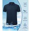 imageZITY 5 Pack Tactical Polo Shirts for Men Golf Shirt Short Sleeve Athletic Performance Moisture Wicking Work Outdoor TshirtsWhite Black Gray Navy Blue