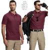 imageZITY 5 Pack Tactical Polo Shirts for Men Golf Shirt Short Sleeve Athletic Performance Moisture Wicking Work Outdoor TshirtsWhite Blue Teal Green Red