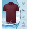 imageZITY 5 Pack Tactical Polo Shirts for Men Golf Shirt Short Sleeve Athletic Performance Moisture Wicking Work Outdoor TshirtsWhite Blue Teal Green Red