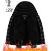 imageZITY Boys Flannel Shirt Jacket Fleece Sherpa Lined Plaid Jackets Unisex Coat Full Zip Hoodie Girls Winter Outwear 615 YearsDark Grey
