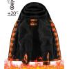 imageZITY Boys Flannel Shirt Jacket Fleece Sherpa Lined Plaid Jackets Unisex Coat Full Zip Hoodie Girls Winter Outwear 615 YearsOrange Black