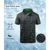 imageZITY Golf Polo Shirts for Men Short Sleeve Athletic Tennis TShirtBlack Green