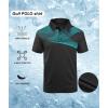 imageZITY Golf Polo Shirts for Men Short Sleeve Athletic Tennis TShirtBlack Navy Blue