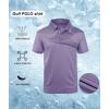 imageZITY Golf Polo Shirts for Men Short Sleeve Athletic Tennis TShirtLight Purple