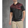 imageZITY Golf Polo Shirts for Men Short Sleeve Athletic Tennis TShirtRed