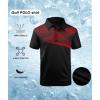 imageZITY Golf Polo Shirts for Men Short Sleeve Athletic Tennis TShirtRed