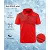 imageZITY Golf Polo Shirts for Men Short Sleeve Athletic Tennis TShirtRed Black