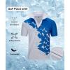 imageZITY Golf Polo Shirts for Men Short Sleeve Athletic Tennis TShirtWhite Blue