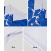 imageZITY Golf Polo Shirts for Men Short Sleeve Athletic Tennis TShirtWhite Blue